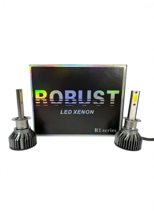 ROBUST LED XENON R1 SERİ H1 6500 K KISA DİPLİ 12-24 V 8000 LM