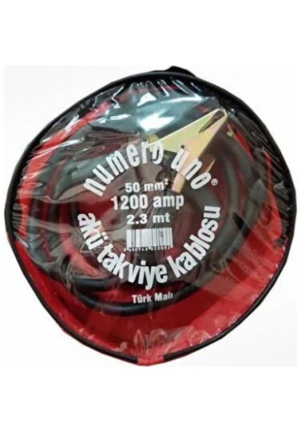 AKÜ TAKVİYE KABLOSU 1200 AMPER 50MM 2.3 MT
