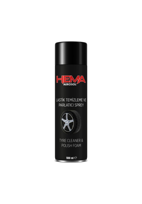 LASTİK TEMİZLEME SPREYİ 500ML HEMA - 24'LÜ KOLİ