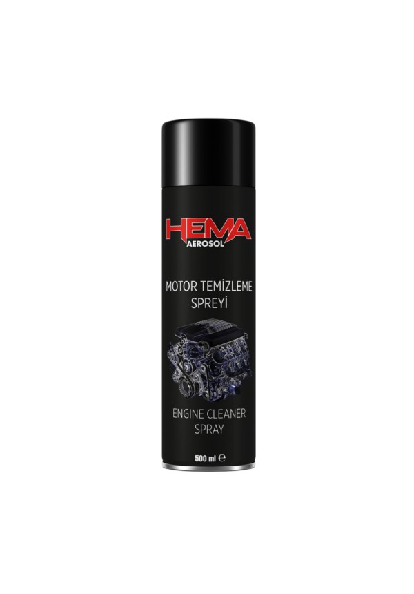 MOTOR TEMİZLEYİCİ SPREY 500 ML HEMA - 24'LÜ KOLİ
